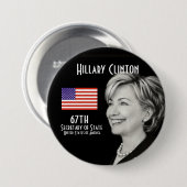 Mevrouw de secretaris (Ronde) Ronde Button 7,6 Cm (Voorkant /achterkant)