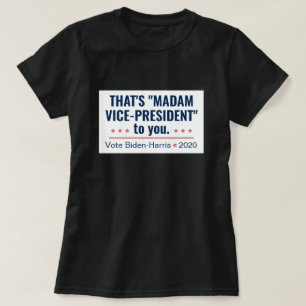 Mevrouw de vice-President Kamala Harris Biden 2020 T-shirt