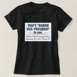 Mevrouw de vice-President Kamala Harris Biden 2021 T-shirt
