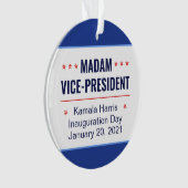 Mevrouw de vice-President Kamala Harris Inaugurati Ornament (voorkant)