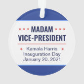 Mevrouw de vice-President Kamala Harris Inaugurati Ornament (achterkant)