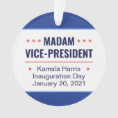 Mevrouw de vice-President Kamala Harris Inaugurati Ornament (voorkant)