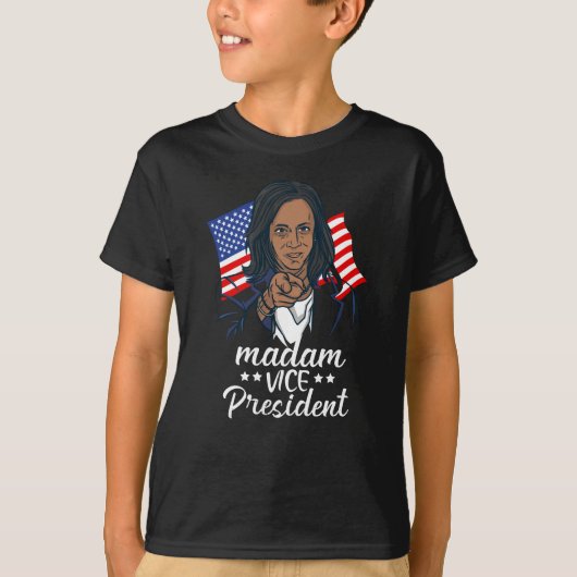 Mevrouw de vice-president kamala harris t-shirt (Voorkant)