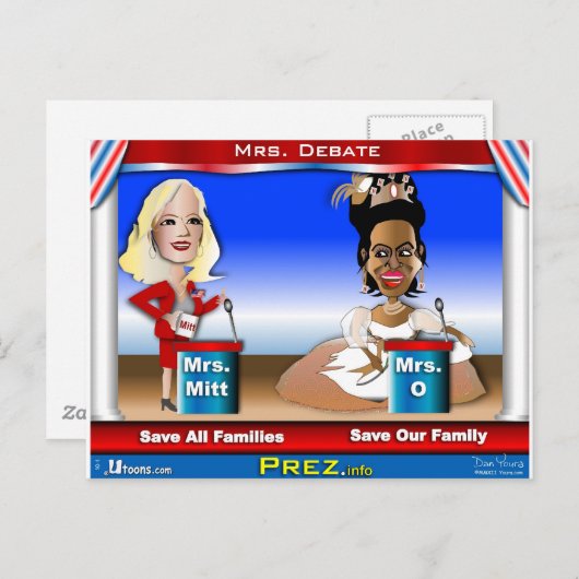 Mevrouw Debate Briefkaart (Voorkant / Achterkant)