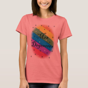 mevrouw degeneres - lesbisch t - shirt