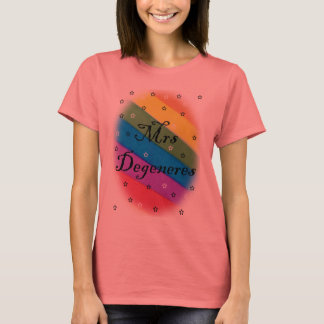 mevrouw degeneres - lesbisch t - shirt