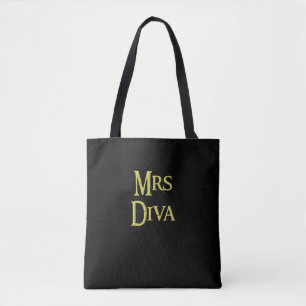 Mevrouw Diva, boodschappentas, te koop ! Tote Bag