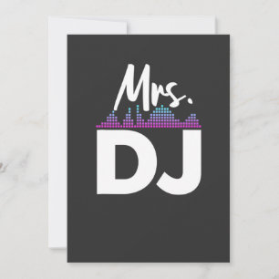 Mevrouw Dj Echtgenote Disc Jockey Kaart