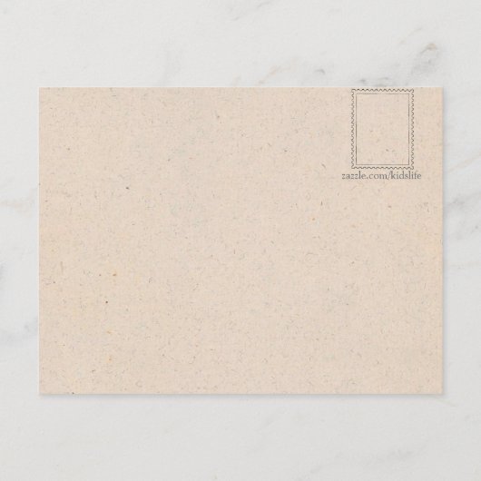 Mevrouw Dormouse Knitting Briefkaart (Achterkant)