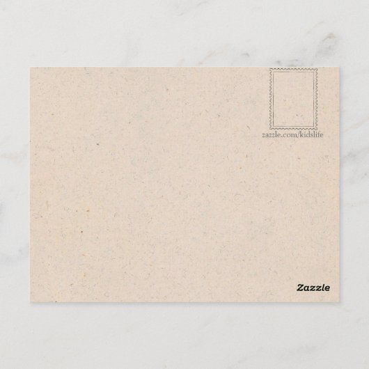 Mevrouw Dormouse Knitting Briefkaart (Achterkant)