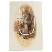 Mevrouw Dormouse Knitting Medium Cadeauzakje (Achterkant)