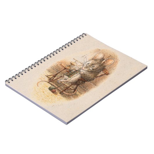 Mevrouw Dormouse Knitting Notitieboek (Linkerzijde)