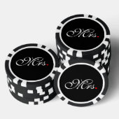 Mevrouw Echtgenote Bruid Zijn Hare Jonggehuwden Pokerchips (Opstapeling)