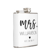 Mevrouw Elegant Aangepaste Naam Trouwcadeau Nieuwe Heupfles (Rechts)