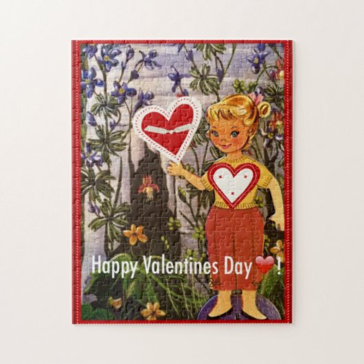 Mevrouw Elisabeth Valentijn Paperdoll Puzzle Legpuzzel (Verticaal)