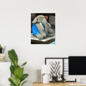 Mevrouw Ella gaat naar het zwembad Poster (Thuiskantoor)