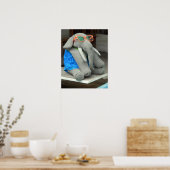 Mevrouw Ella gaat naar het zwembad Poster (Keuken)