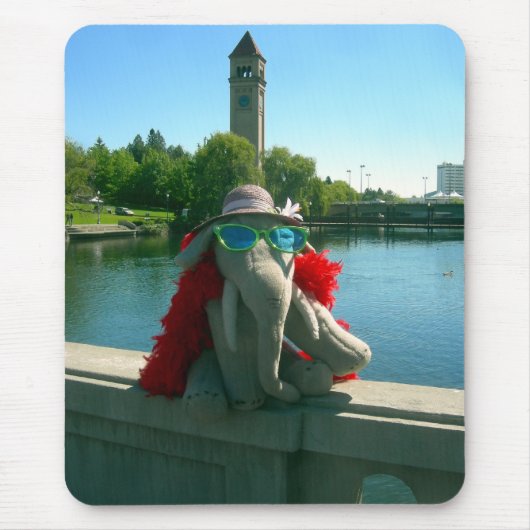 Mevrouw Ella in het park Muismat (Voorkant)