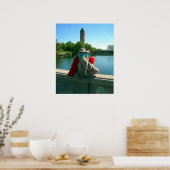 Mevrouw Ella in het park Poster (Keuken)