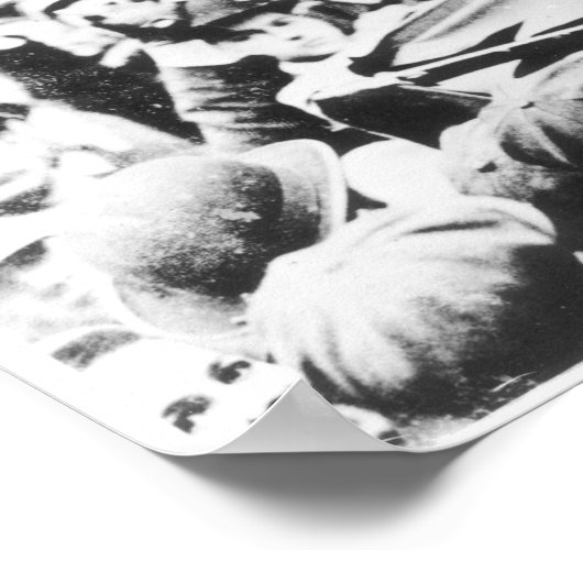 Mevrouw Emmeline Pankhurst richt zich tot een krui Poster (Hoek)