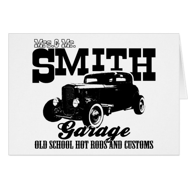 Mevrouw en de heer Smith Hot-Rod Garage (Voorkant Horizontaal)