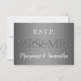 Mevrouw en mevrouw Gay Lesbian Wedding RSVP in Sil