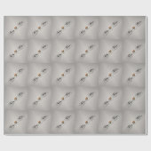 Mevrouw en mevrouw Lesbian Pride Typography Design Cadeaupapier (Vlak)