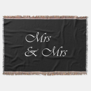 Mevrouw en mevrouw Monogram gooien deken