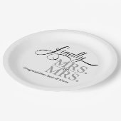 Mevrouw en mevrouw papieren bordje (Gekanteld)