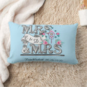 Mevrouw en mevrouw Personalized Lesbian Wedding Gi Kussen (Deken)