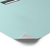 Mevrouw en mevrouw Personalized Lesbian Wedding Gi Poster (Hoek)