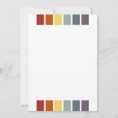 Mevrouw en mevrouw Rainbow Gay Elegant Wedding Aankondiging (Achterkant)