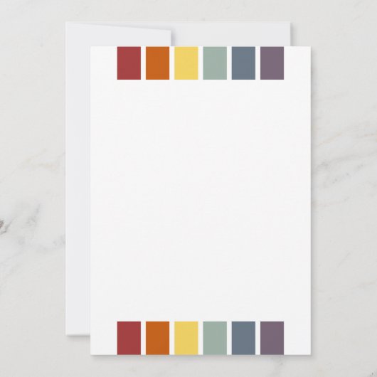 Mevrouw en mevrouw Rainbow Gay Elegant Wedding Aankondiging (Achterkant)