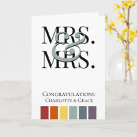 Mevrouw en mevrouw Rainbow Gay Wedding Gefelicitee