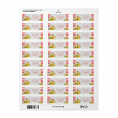 Mevrouw En Mevrouw Rustic Herfst Pompoen Trouwadre Etiket (Full Sheet)
