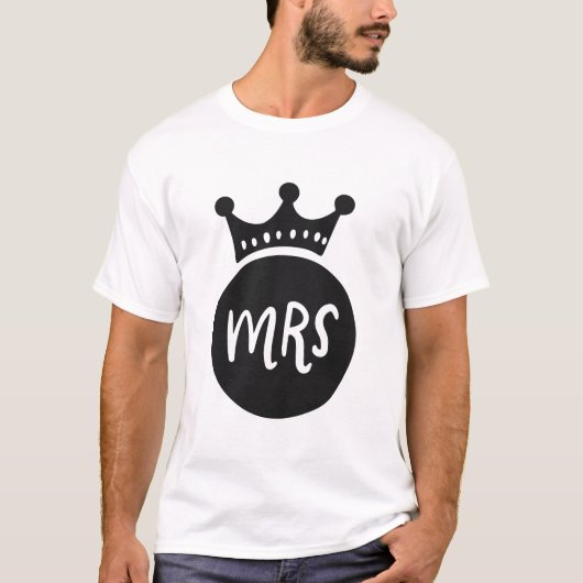 Mevrouw en mevrouw t-shirt (Voorkant)
