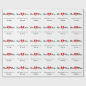 Mevrouw en mevrouw Two Brides Wedding Cadeaupapier (Vlak)