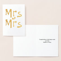 Mevrouw en mevrouw Wedding feliciteren