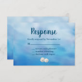 Mevrouw en Mrs Sandy Toes RSVP zanddollars (Voorkant / Achterkant)