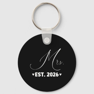 Mevrouw Est 2026 Net Getrouwd Koppel Bruiloft Part Sleutelhanger