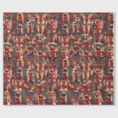 Mevrouw Fancy Santa Cadeaupapier (Vlak)