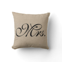 mevrouw faux linen burlap rustic chic initiaal jut