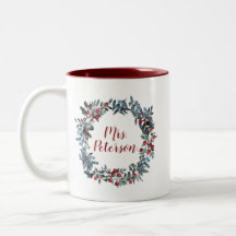 Mevrouw Feestdagen kerstklei Wreath