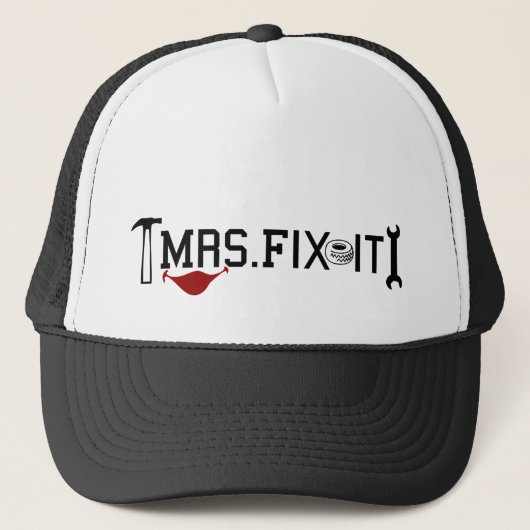 Mevrouw Fix. Trucker Pet (Voorkant)