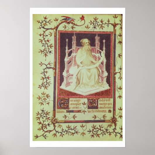 Mevrouw Fr 13091 f.11v The Prophet Isaiah, van de  Poster (Voorkant)