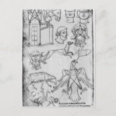 Mevrouw Fr 19093 fol.18v Verschillende tekeningen Briefkaart (Voorkant)