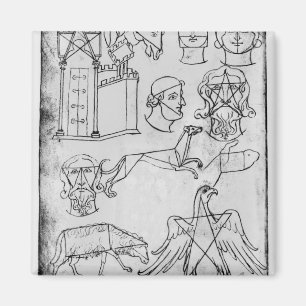 Mevrouw Fr 19093 fol.18v Verschillende tekeningen Magneet