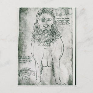 Mevrouw Fr 19093 fol.24v Lion en Porcupine Briefkaart