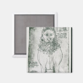 Mevrouw Fr 19093 fol.24v Lion en Porcupine Magneet (Voorkant / Achterkant)