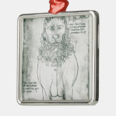 Mevrouw Fr 19093 fol.24v Lion en Porcupine Metalen Ornament (Links)